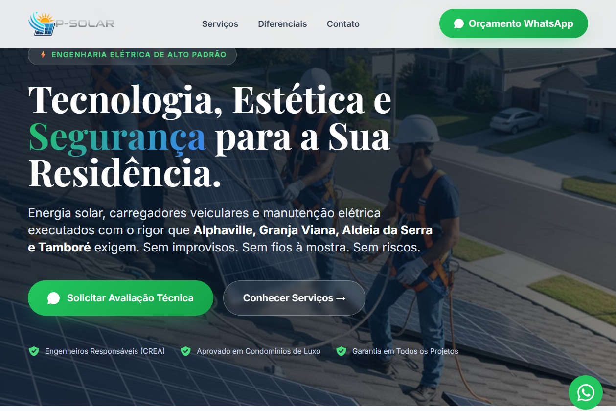 P-Solar Energia Solar - Criado por m3nu